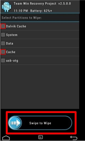 clear cache