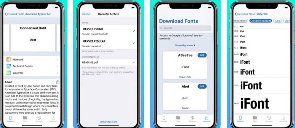 install fonts on iphone