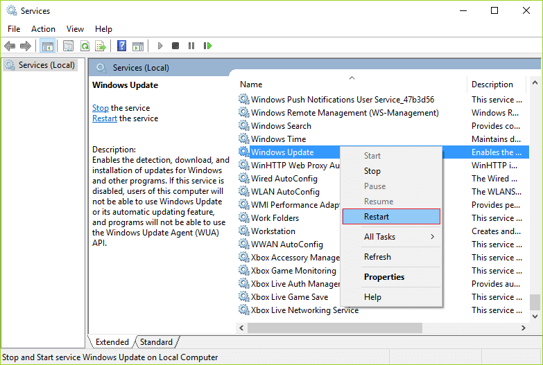 Check for Windows Update Services-4