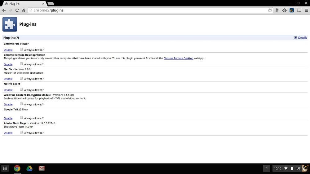 Disable Unused Extensions and Plugins