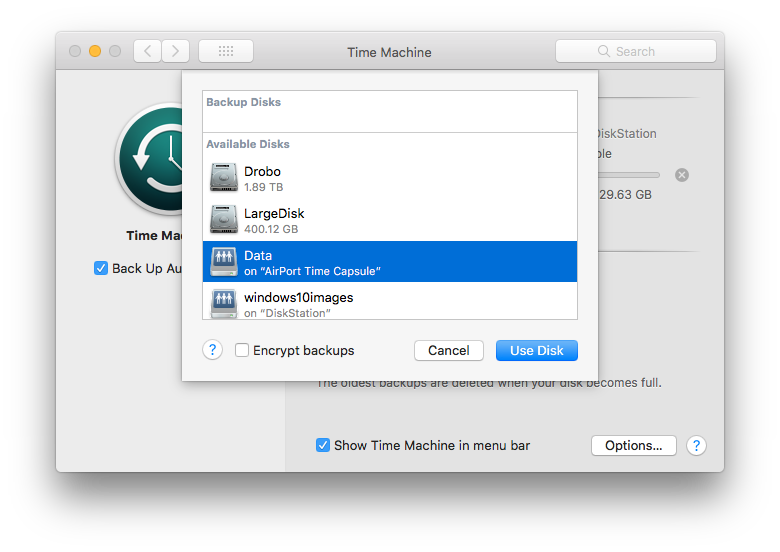 create backup