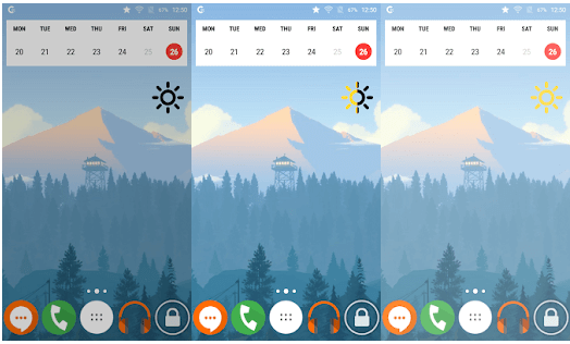 brightness widgets