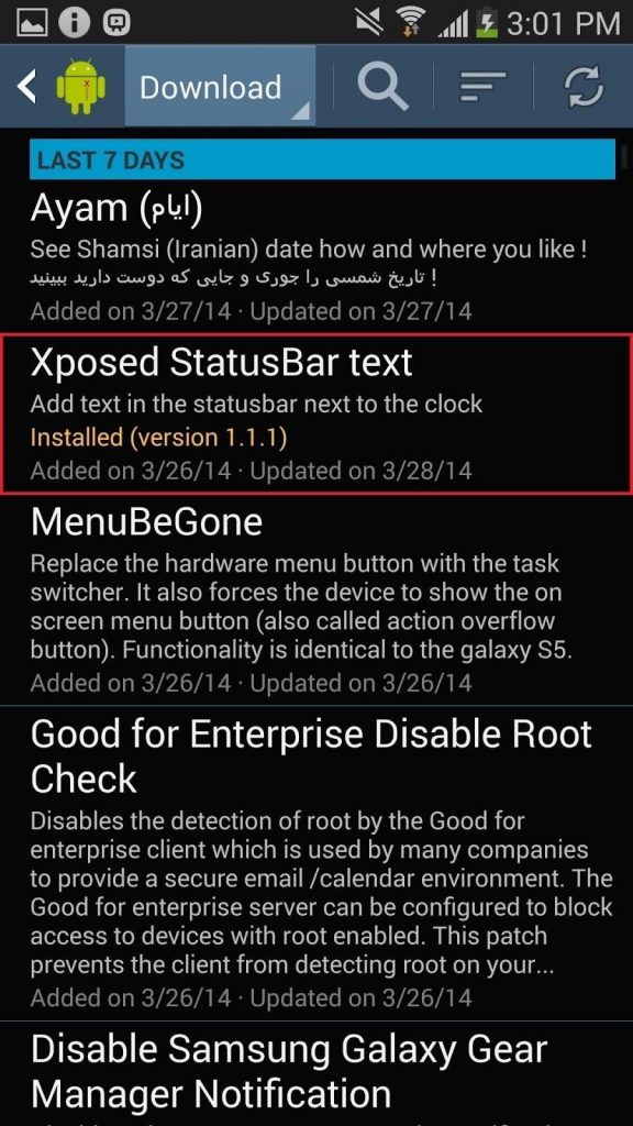 Install Xposed Modules