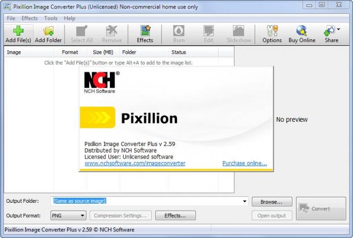Pixillion Image Converter