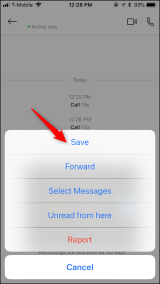save Skype calls on your phone