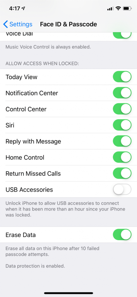 Erase Data In Emergency