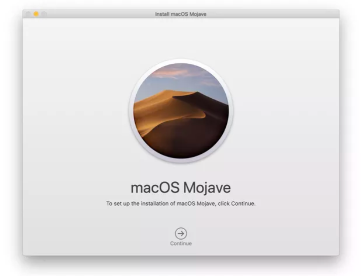 install MacOS Mojave