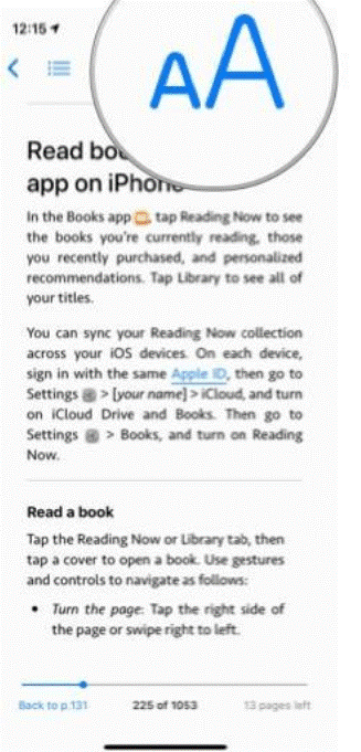 How to Balance brightness in Apple Books-2