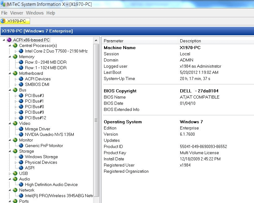MiTeC System Information X