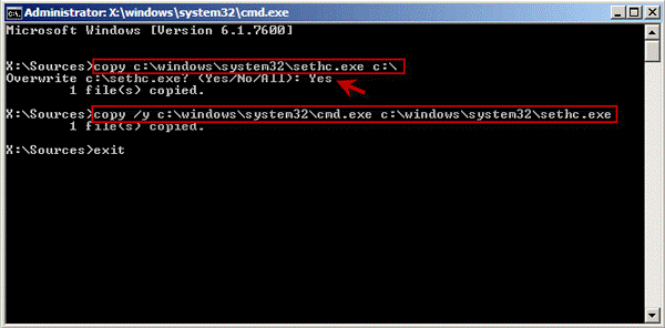 Reset Windows 7 Admin Password With Installation CD-step-9