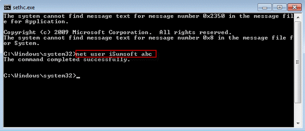 Reset Windows 7 Admin Password With Installation CD-step11