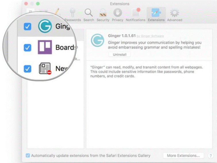 safari extension
