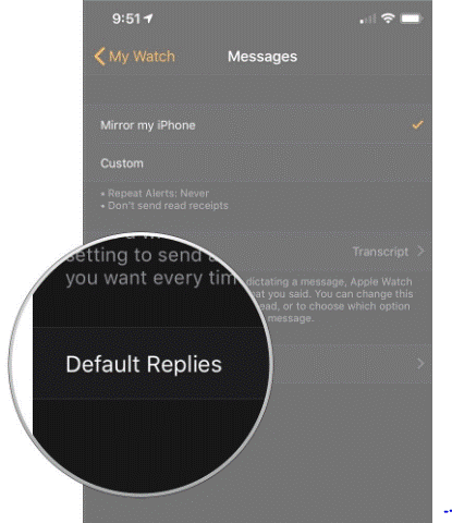 How to Eliminate Customize Message Responses for Apple Watch step-3