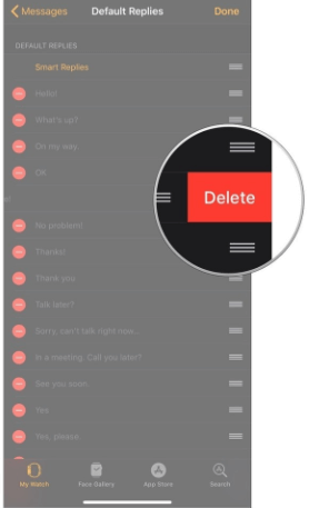 How to Eliminate Customize Message Responses for Apple Watch step-6