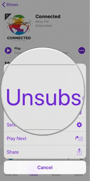 Unsubscribe