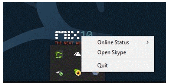 Eliminate Skype From the System Tray on Windows 10