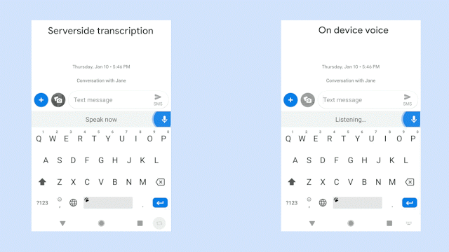 Gboard With On-device Voice Dictation