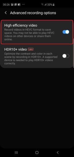 How to Save Videos in HEIF on Galaxy S10