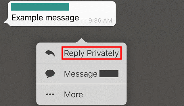 Private Reply