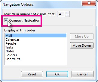 Customize Navigation