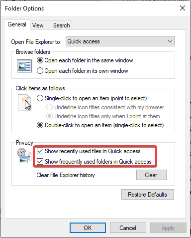 . Hide Recent Activity In Windows File Explorer-1