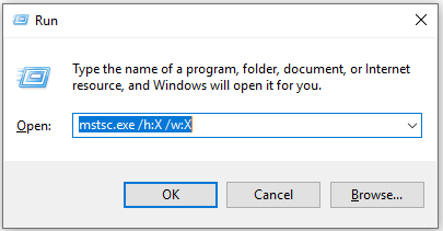 Remote Windows is not in correct proportion
