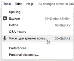 Text Dictation