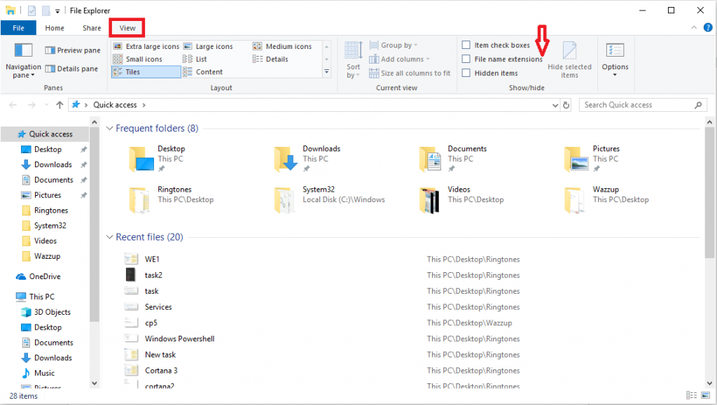 View File Extensions