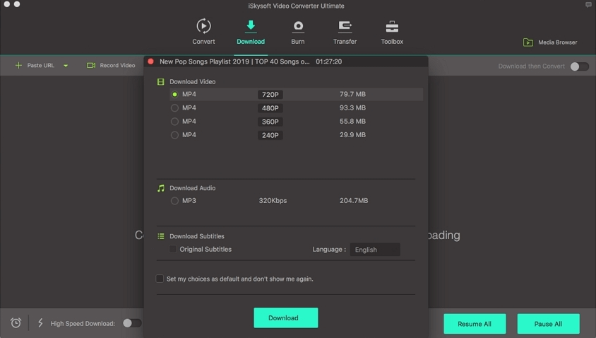 iSkysoft Video Converter Ultimate