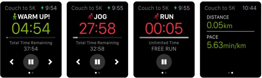 couch to 5k app apple watch