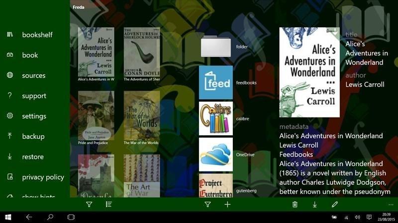 Freda - Epub readers for windows