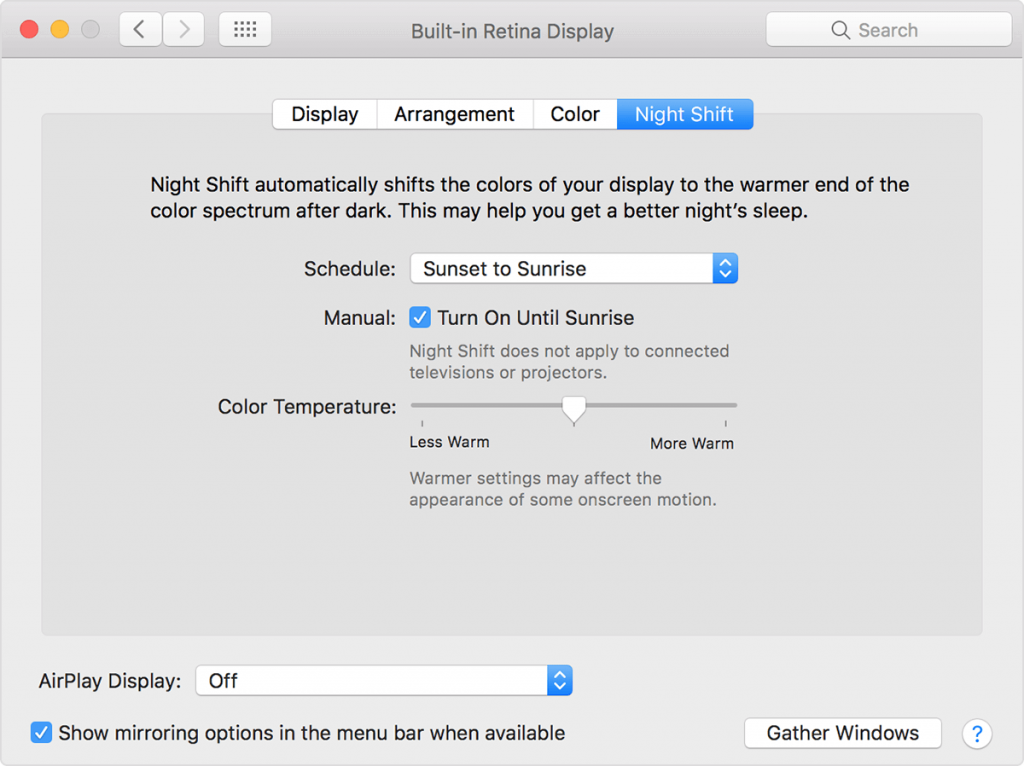 How to Enable Blue Light Filter on Mac