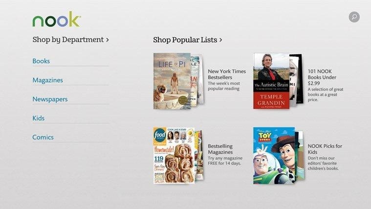 Nook epub reader