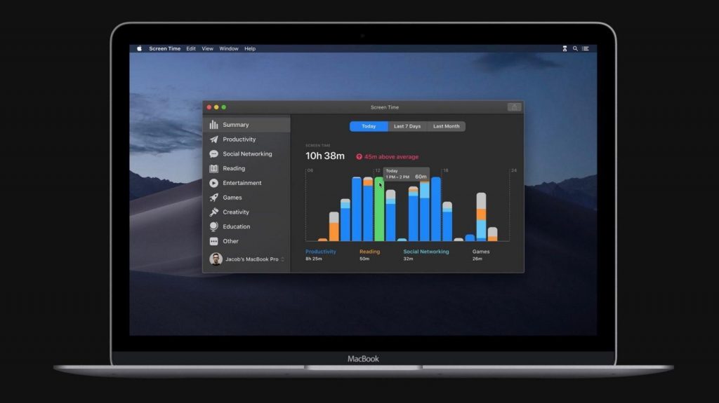how to setup Screentime on Mac