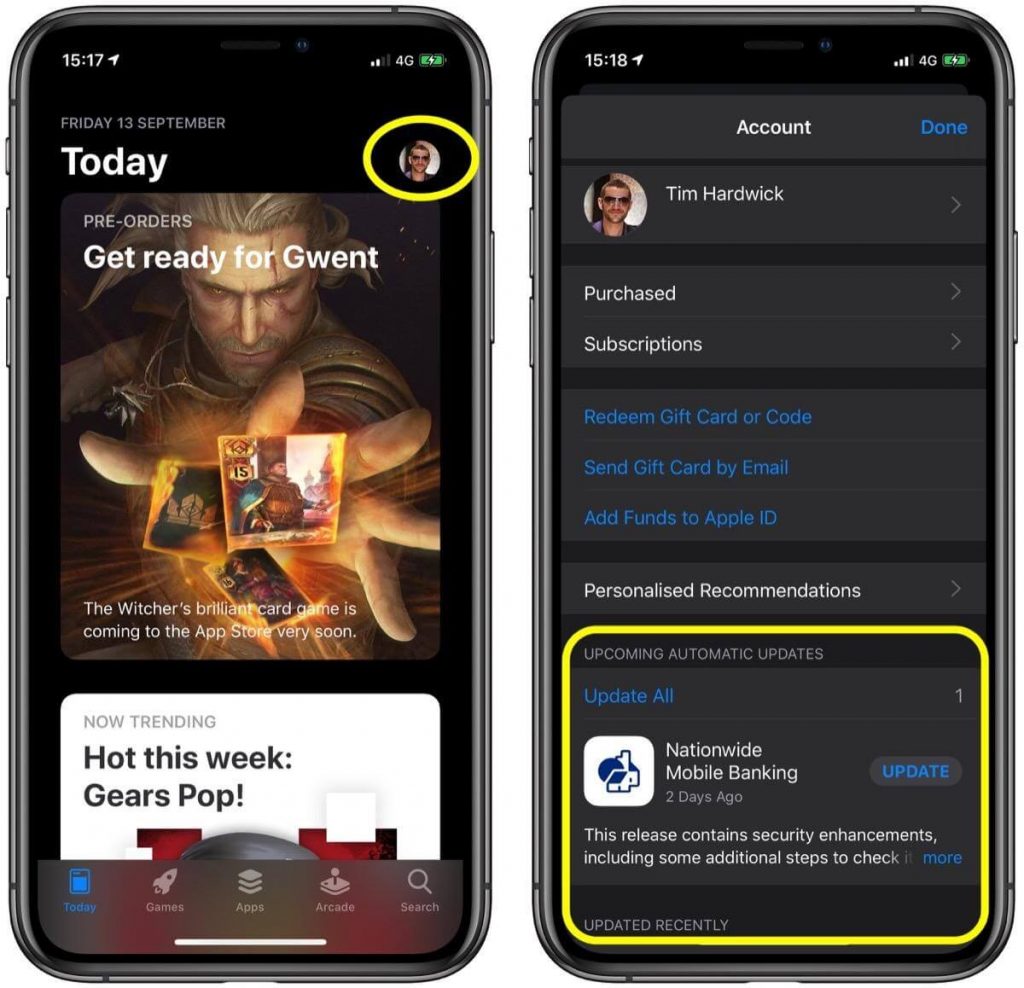 How to Update Apps in iOS 13