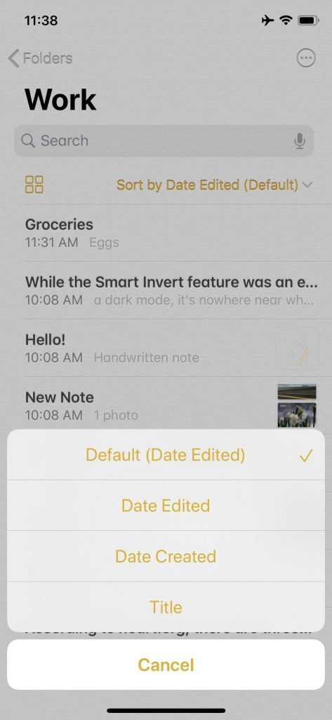 Sorting Notes Becomes Easier