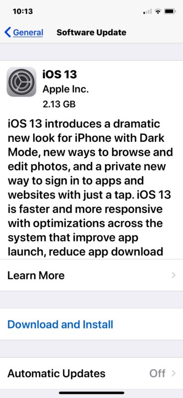 ios-13 download install