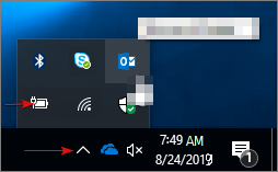 battery icon not showing