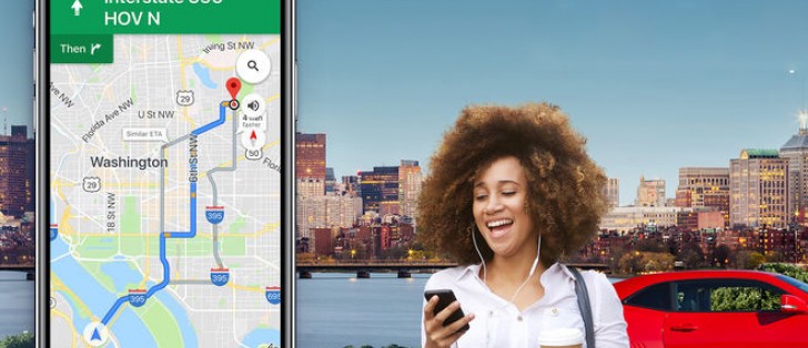 A traveler using Google Maps