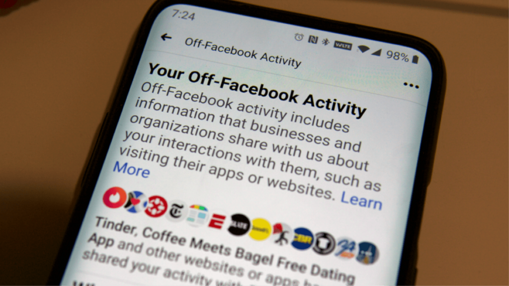 Facebook manages your personal data