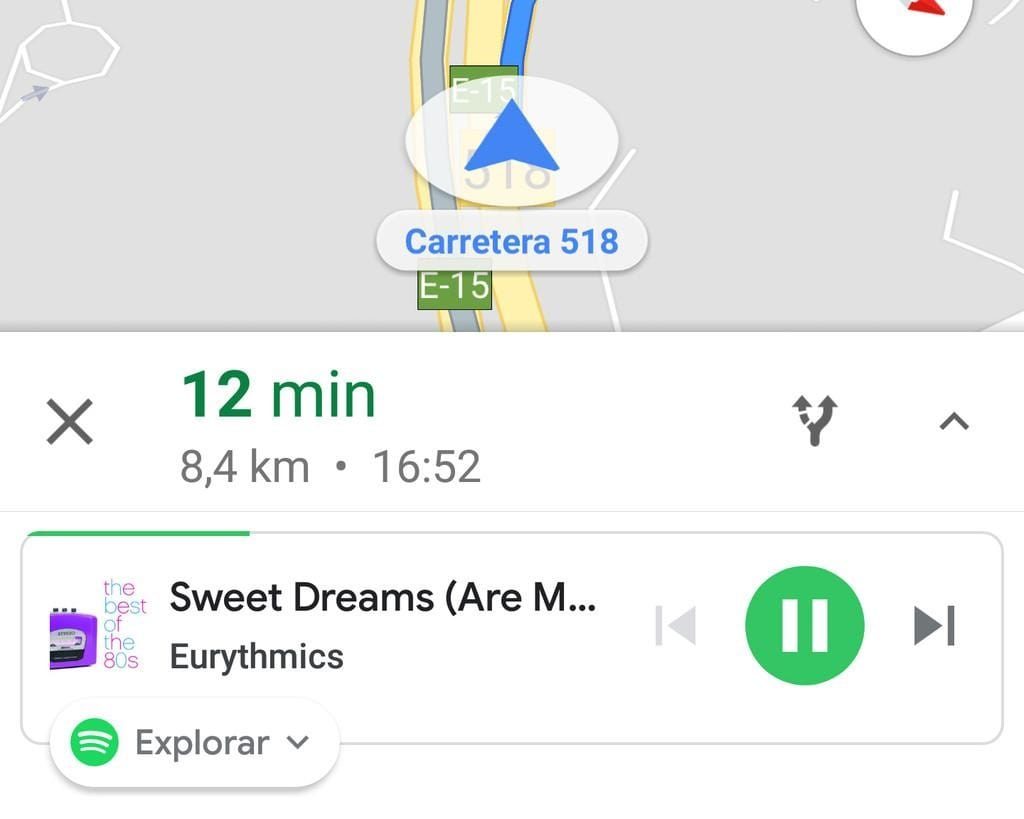 Google Maps and playing music