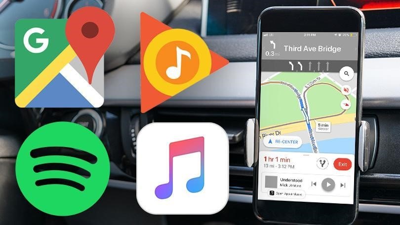 Google Maps in app Music