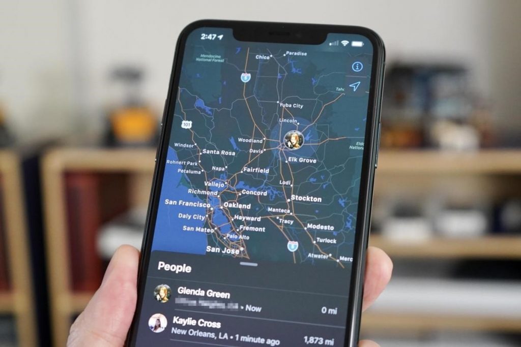use apple find my app device