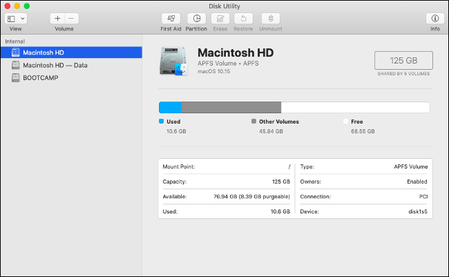 MacOS Stored Separately
