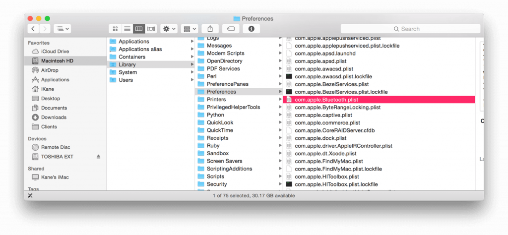 Delete Property List Files
