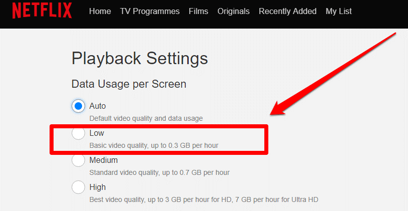Manage Playback Settings