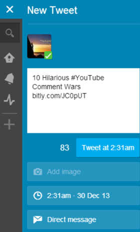 Automatically Schedule Tweets