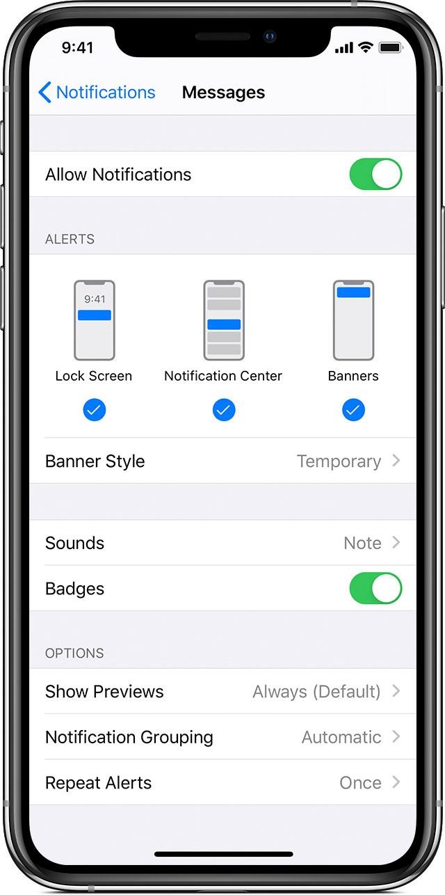 Manage Notifications