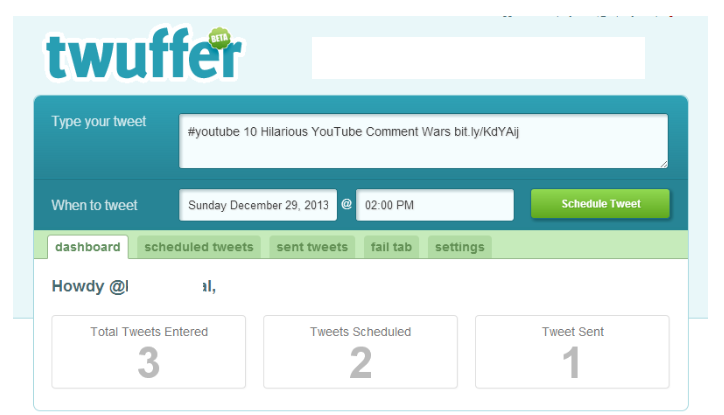 Schedule Tweets Via Twuffer