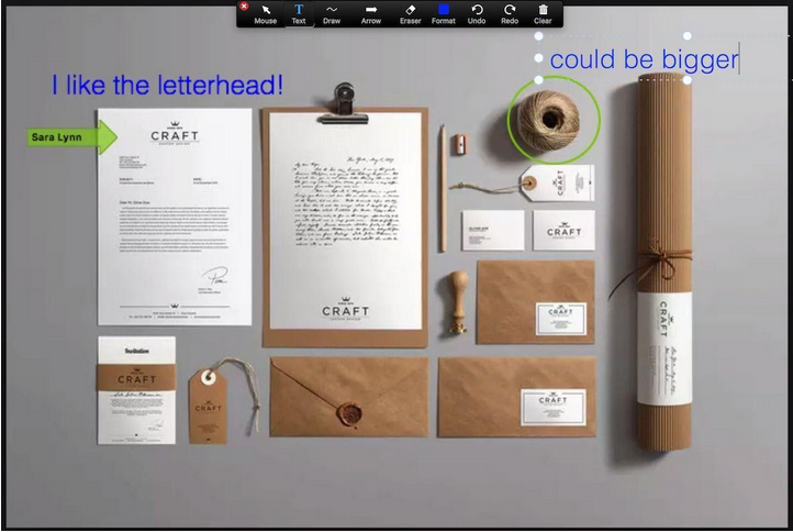 screen sharing and annotation